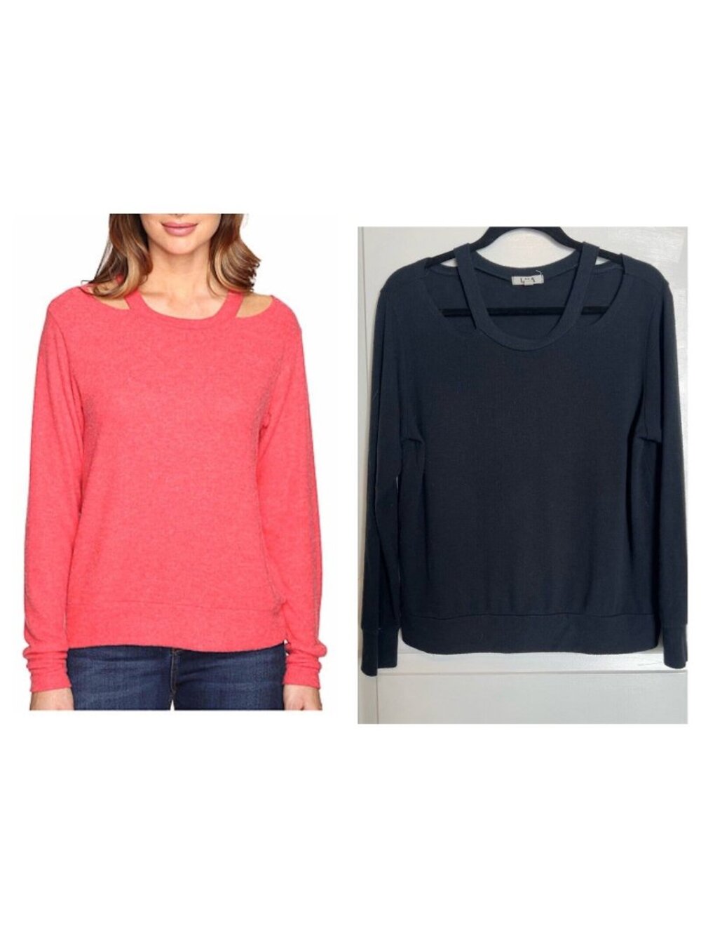 $118 LNA Revolve Bolero Cut Out Stretch Knit Sweater Sweatshirt Top Designer M